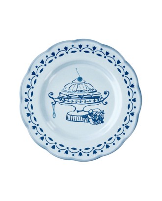 Farfurie pentru desert, melamina, 21 cm, albastru, Josephine - GUZZINI